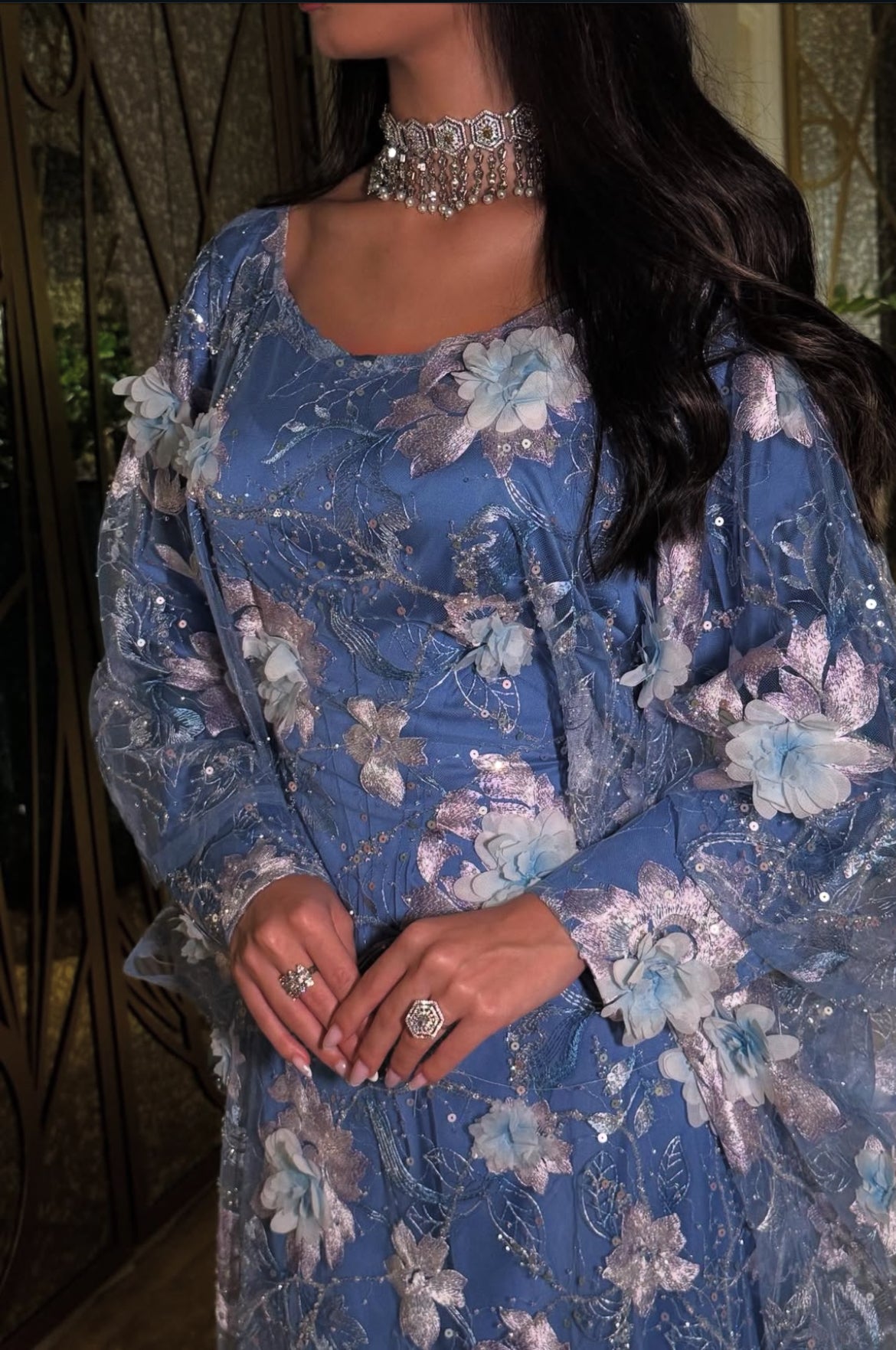 Beautiful Garden in blue